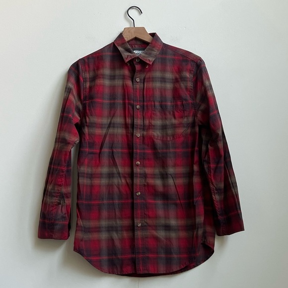 Mountain Hardwear Shirt Mens Spalding Red Plaid Button Down Long Sleeve Gorpcore - Picture 2 of 15